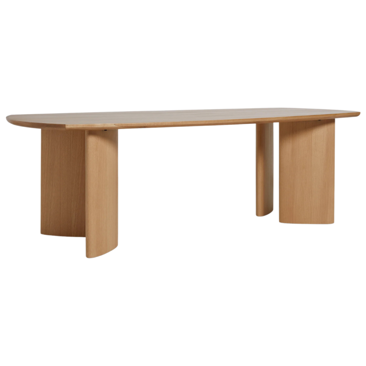 Mesa Dansel chapado en madera roble de 220x100 cm