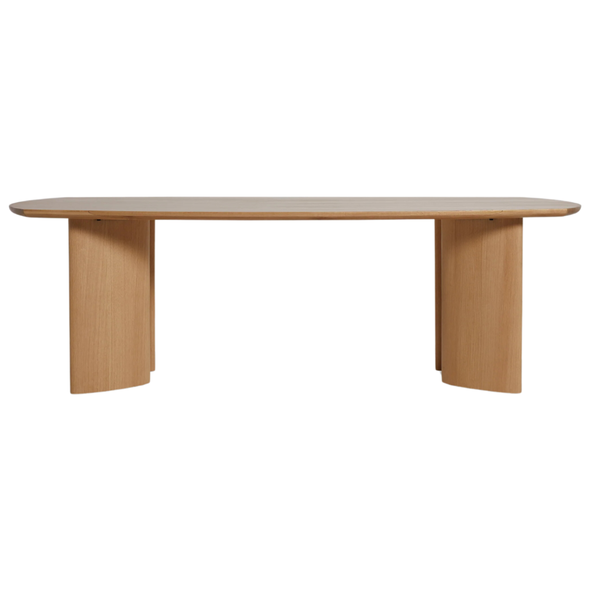 Mesa Dansel chapado en madera roble de 220x100 cm