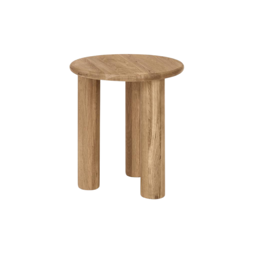 Mesa auxiliar Verona chapado en madera roble