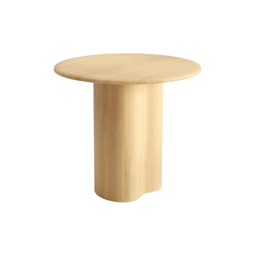 Mesa auxiliar Essi chapado en madera roble blanco