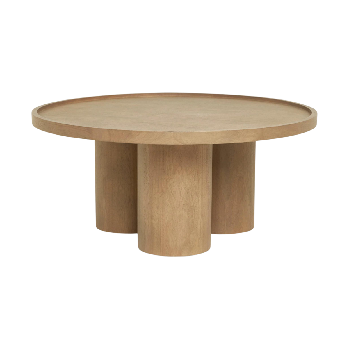 Mesa de centro Domi con enchape en nogal francés