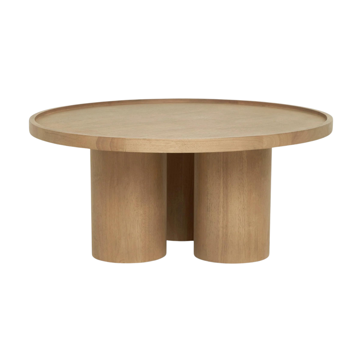 Mesa de centro Domi con enchape en nogal francés