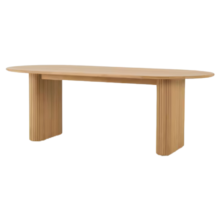 Mesa Bruna chapado madera roble de 220x100 cm