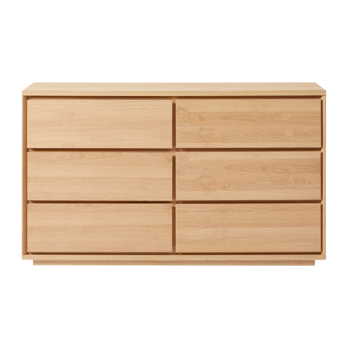 Cómoda Tribecca de melamina con 6 cajones