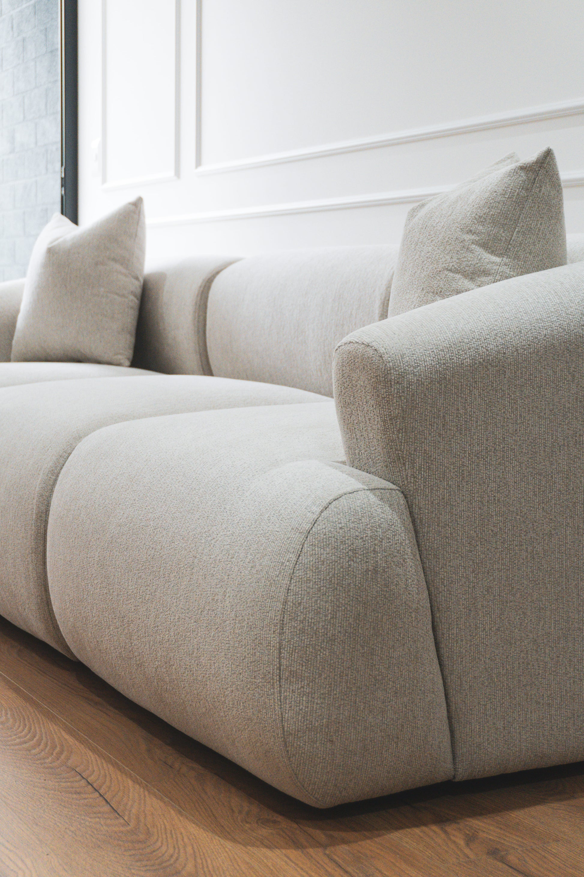Sofá modular Noa blanco crema (3 plazas)