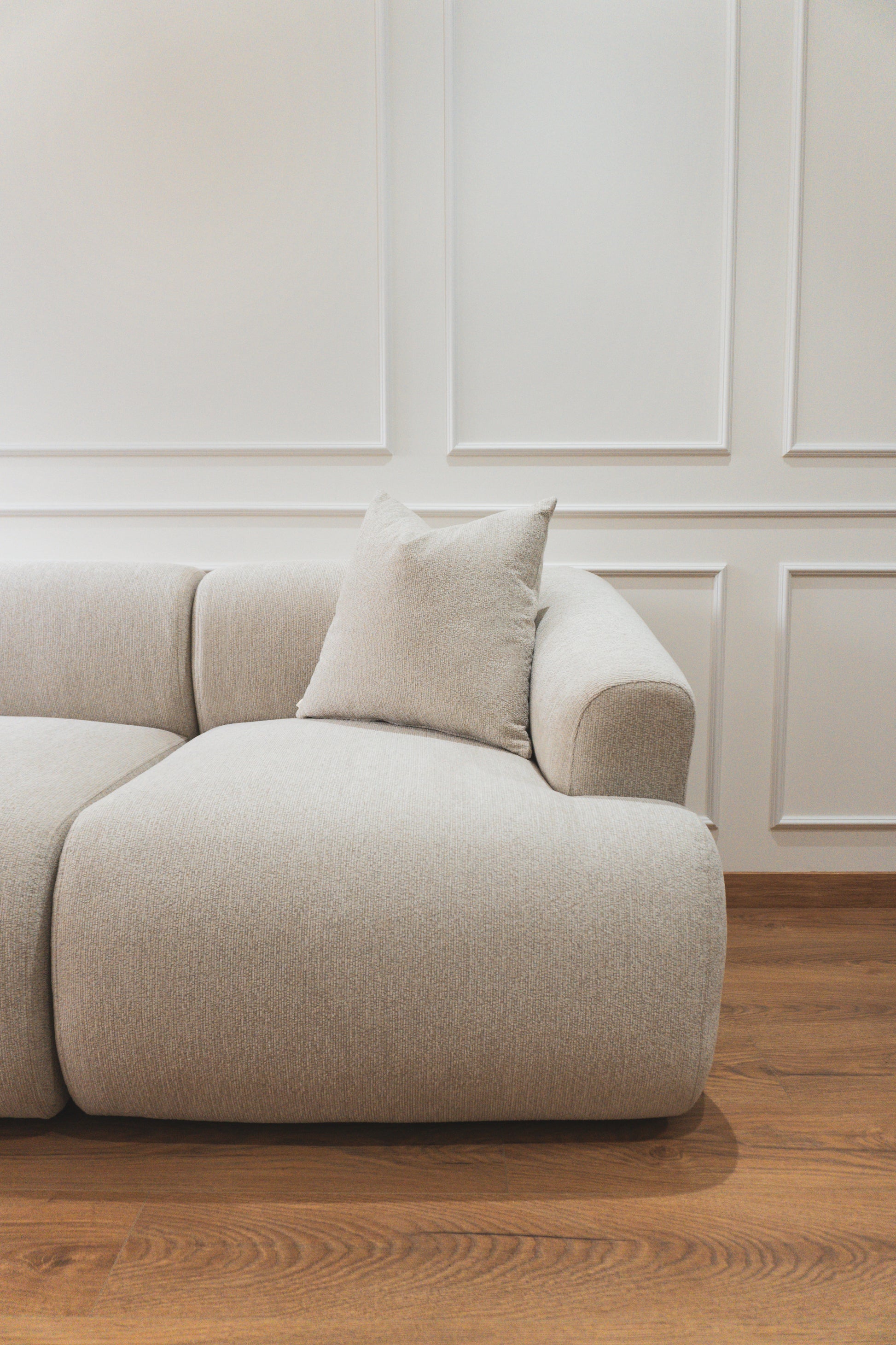 Sofá modular Noa blanco crema (3 plazas)