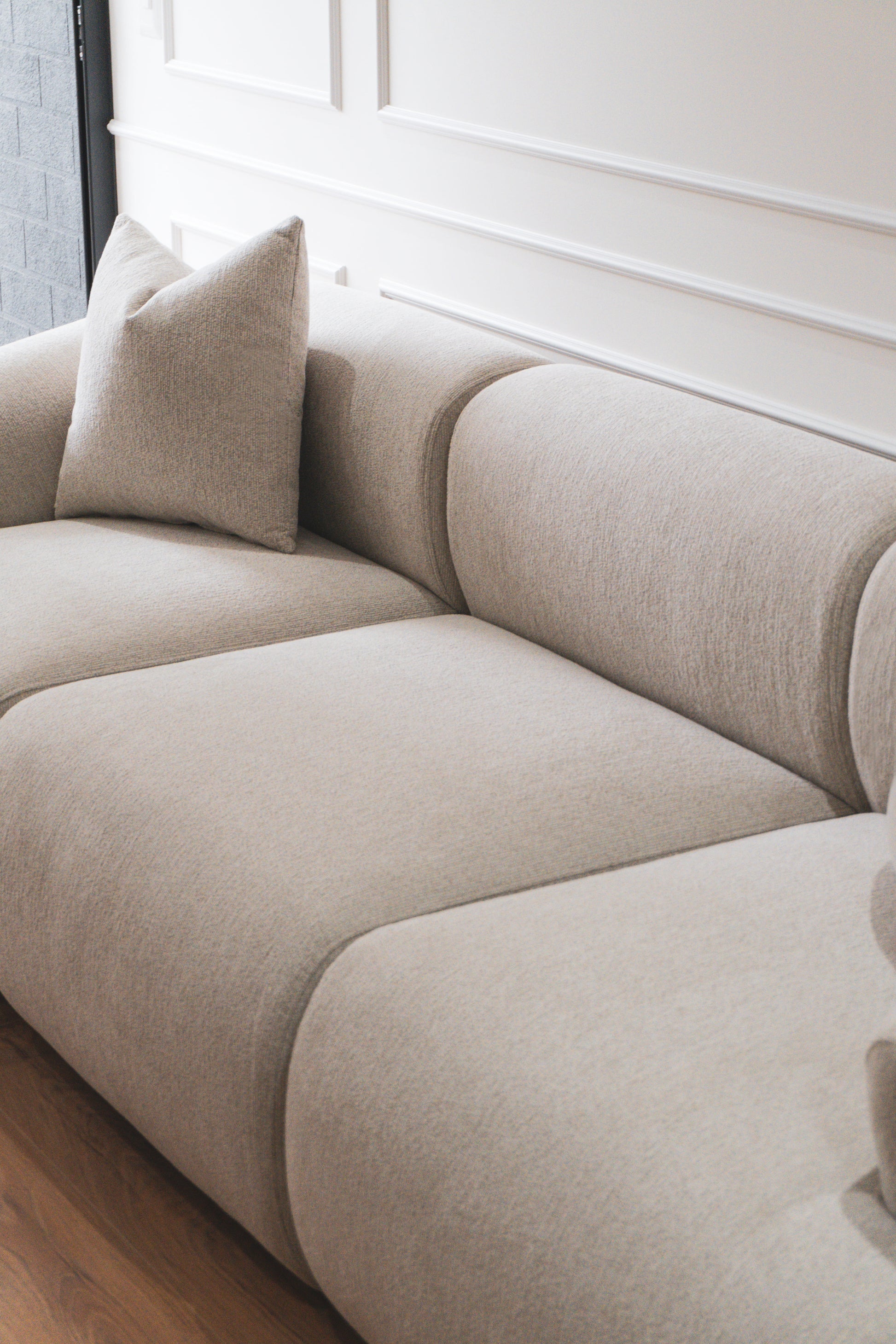 Sofá modular Noa blanco crema (3 plazas)