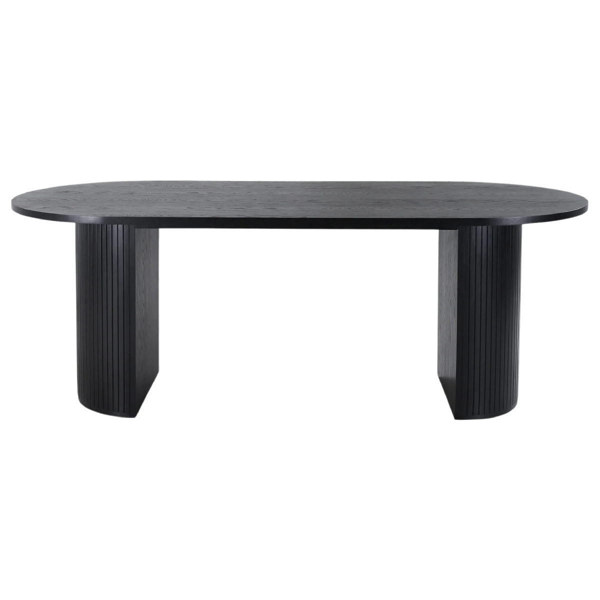 Mesa Bela con tablero chapado en madera álamo negro