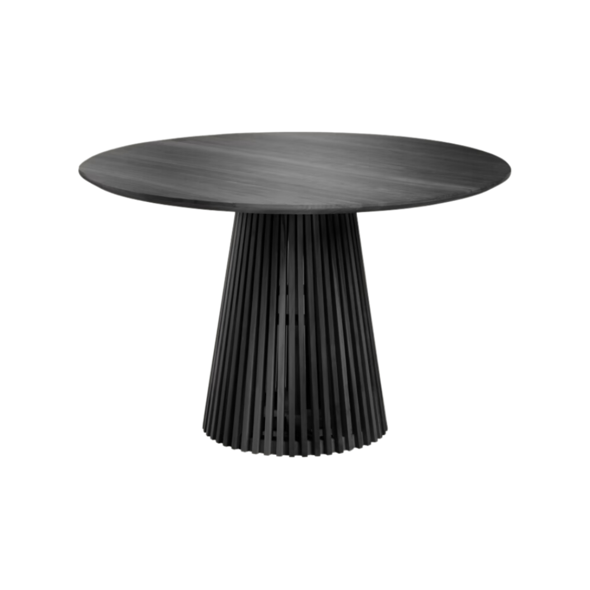 Mesa redonda Sevilla chapado madera álamo negro