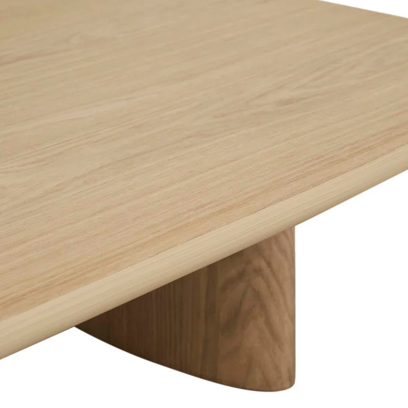 Mesa de centro Alabama enchapada en madera roble