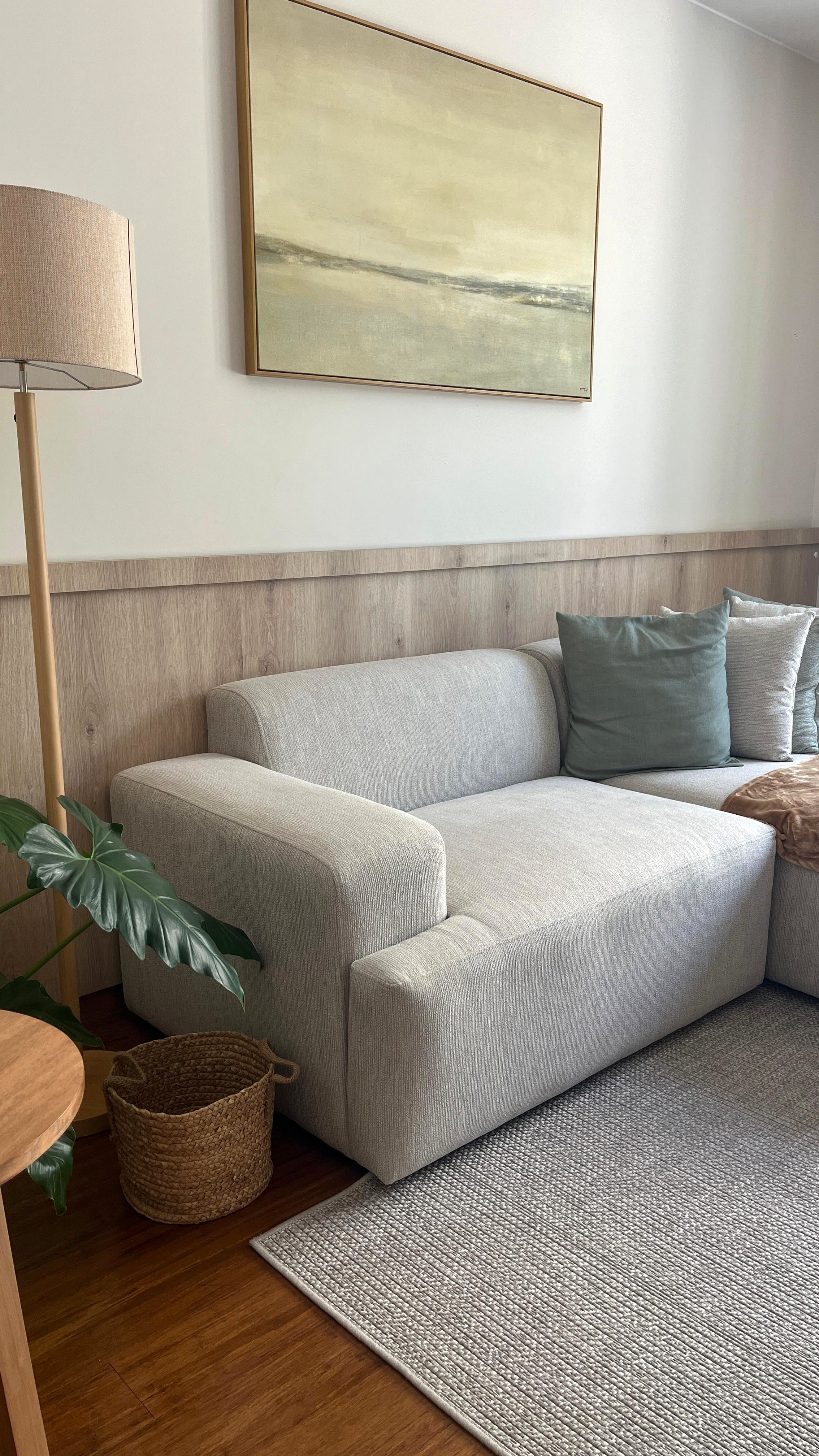 Sofá chaise lounge Luc beige