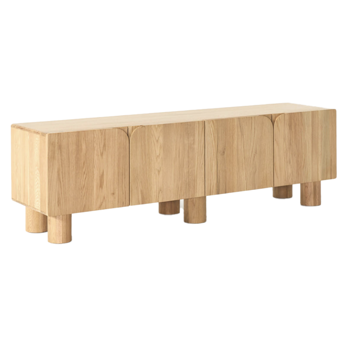 Mueble TV London de madera roble acabado natural