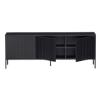 Mueble TV Orlando de melamina roble negro