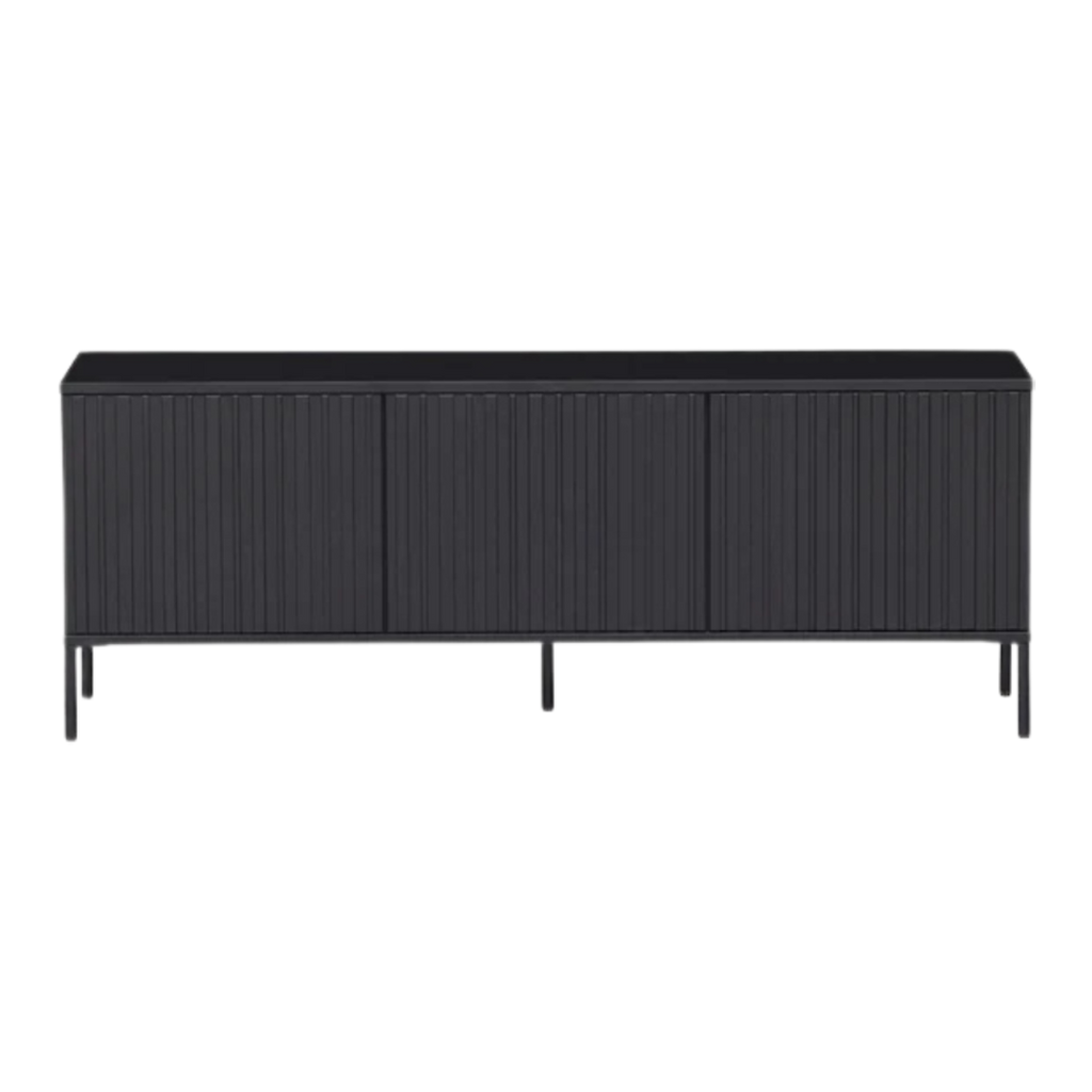 Mueble TV Orlando de melamina roble negro