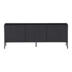 Mueble TV Orlando de melamina roble negro