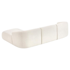 Sofá chaise lounge Noa blanco crema