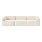 Sofá modular Noa blanco crema (3 plazas)