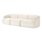 Sofá modular Noa blanco crema (3 plazas)