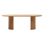 Mesa Lauren chapado en madera roble 200x100 cm