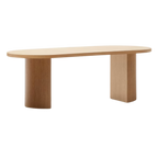 Mesa Lauren chapado en madera roble 200x100 cm
