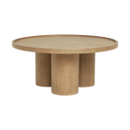 Mesa de centro Domi con enchape en nogal francés