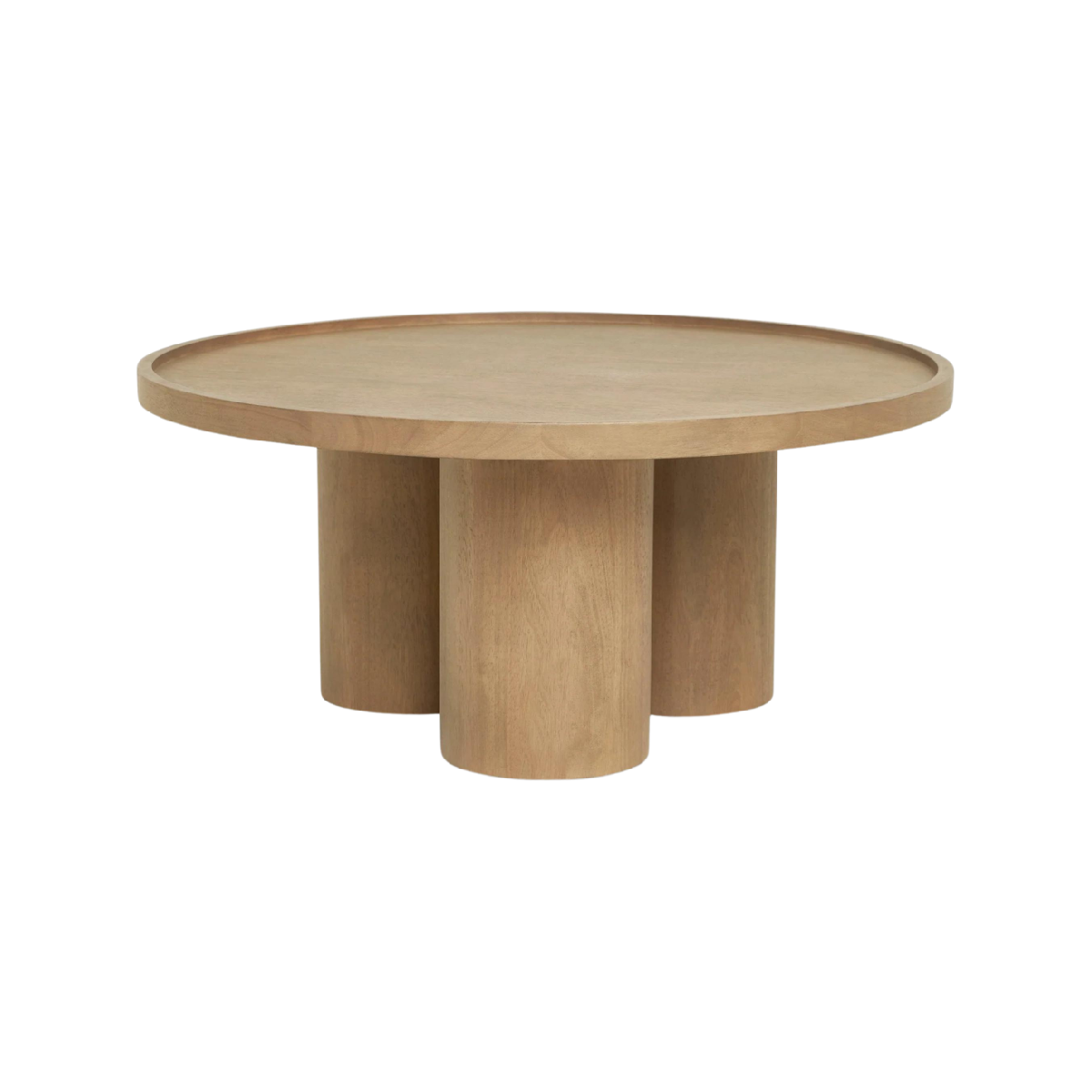 Mesa de centro Domi con enchape en roble oscuro