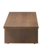 Mesa de centro Lisa enchapado en nogal de  120 x 45 cm