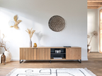 Mueble de TV Milán de melamina con patas metálica