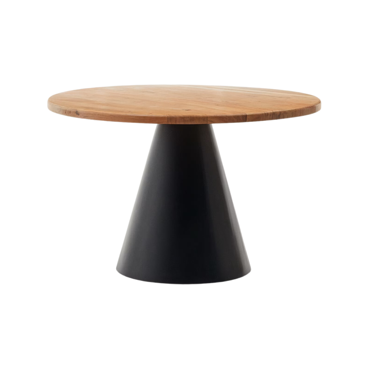 Mesa redonda Argo con enchape eucalipto Ø 120 cm