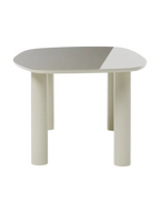 Mesa de comedor Aria beige con tablero vidrio de 200x100 cm