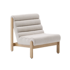 Butaca Tulum beige de madera maciza