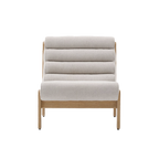 Butaca Tulum beige de madera maciza