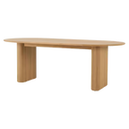 Mesa Bruna chapado madera roble de 220x100 cm