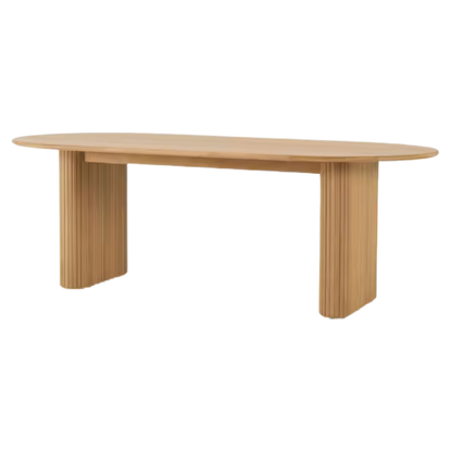 Mesa Bruna chapado madera roble de 220x100 cm