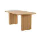Mesa Bruna chapado madera roble de 220x100 cm