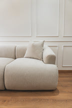 Sofá modular Noa blanco crema (3 plazas)