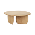 Mesa de centro Duna con enchape de madera roble