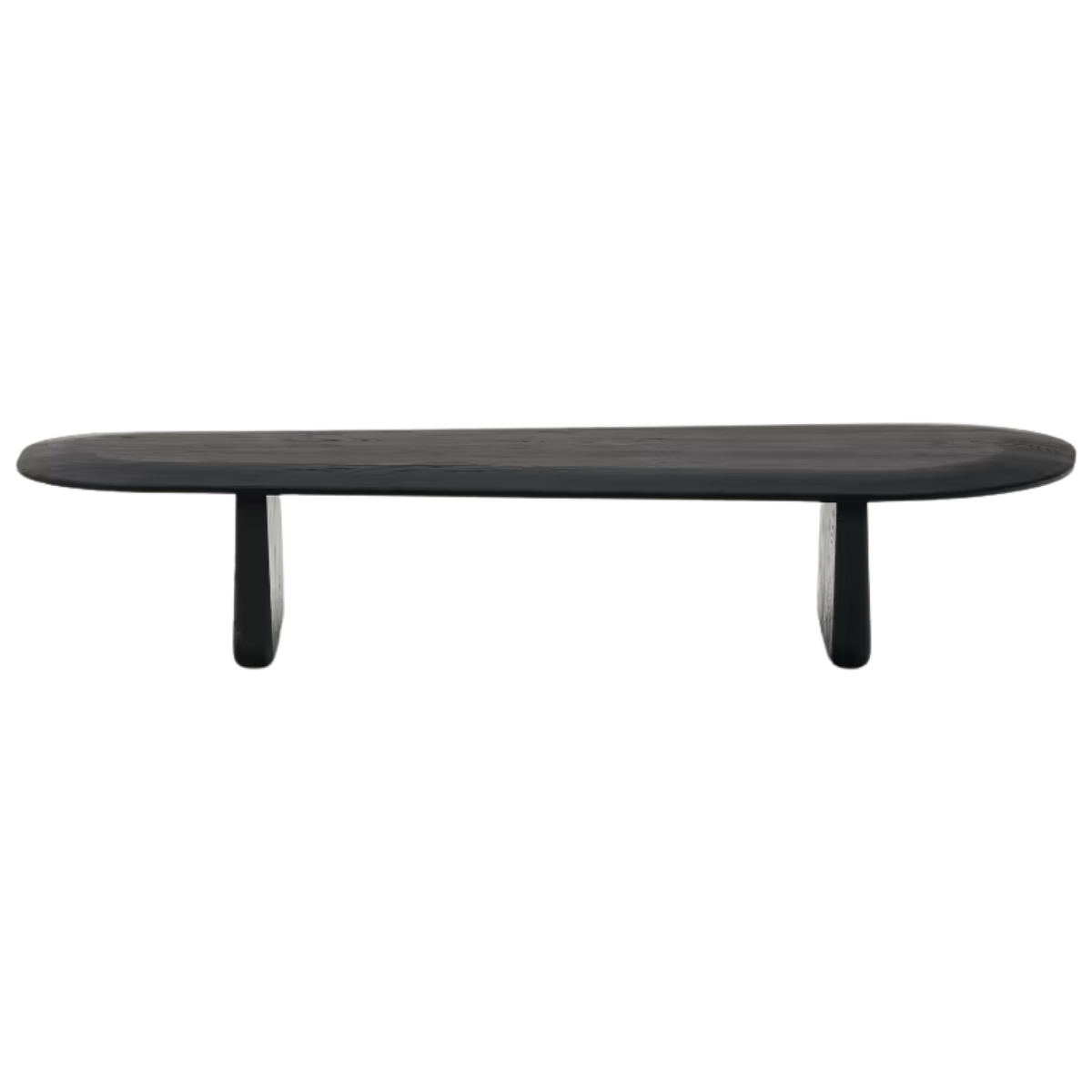 Mesa de centro Nara enchapado en alamo negro 130 x 50 cm