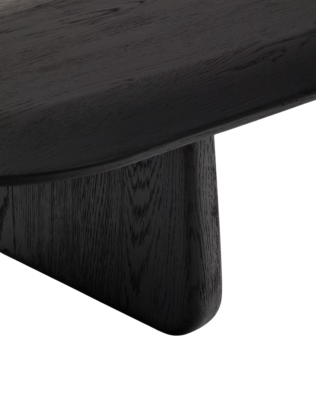 Mesa de centro Nara enchapado en alamo negro 130 x 50 cm