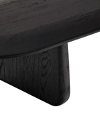 Mesa de centro Nara enchapado en alamo negro 130 x 50 cm