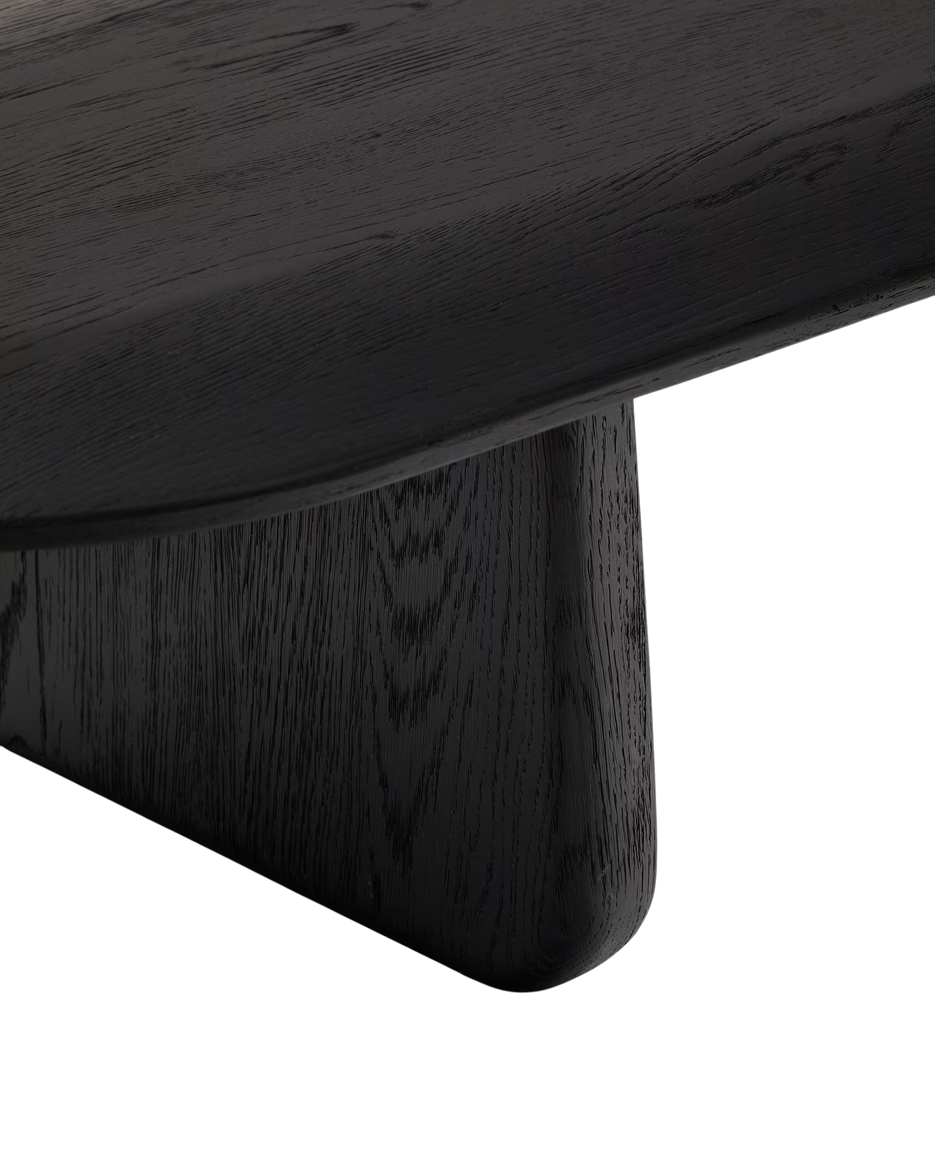 Mesa de centro Nara enchapado en alamo negro 130 x 50 cm