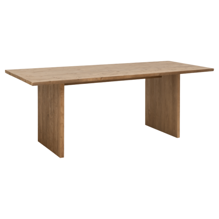 Mesa Gale chapado en nogal frances de 180x90 cm