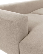 Sofá chaise lounge Leni beige (3 plazas)