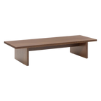 Mesa de centro Lisa enchapado en nogal de  120 x 45 cm