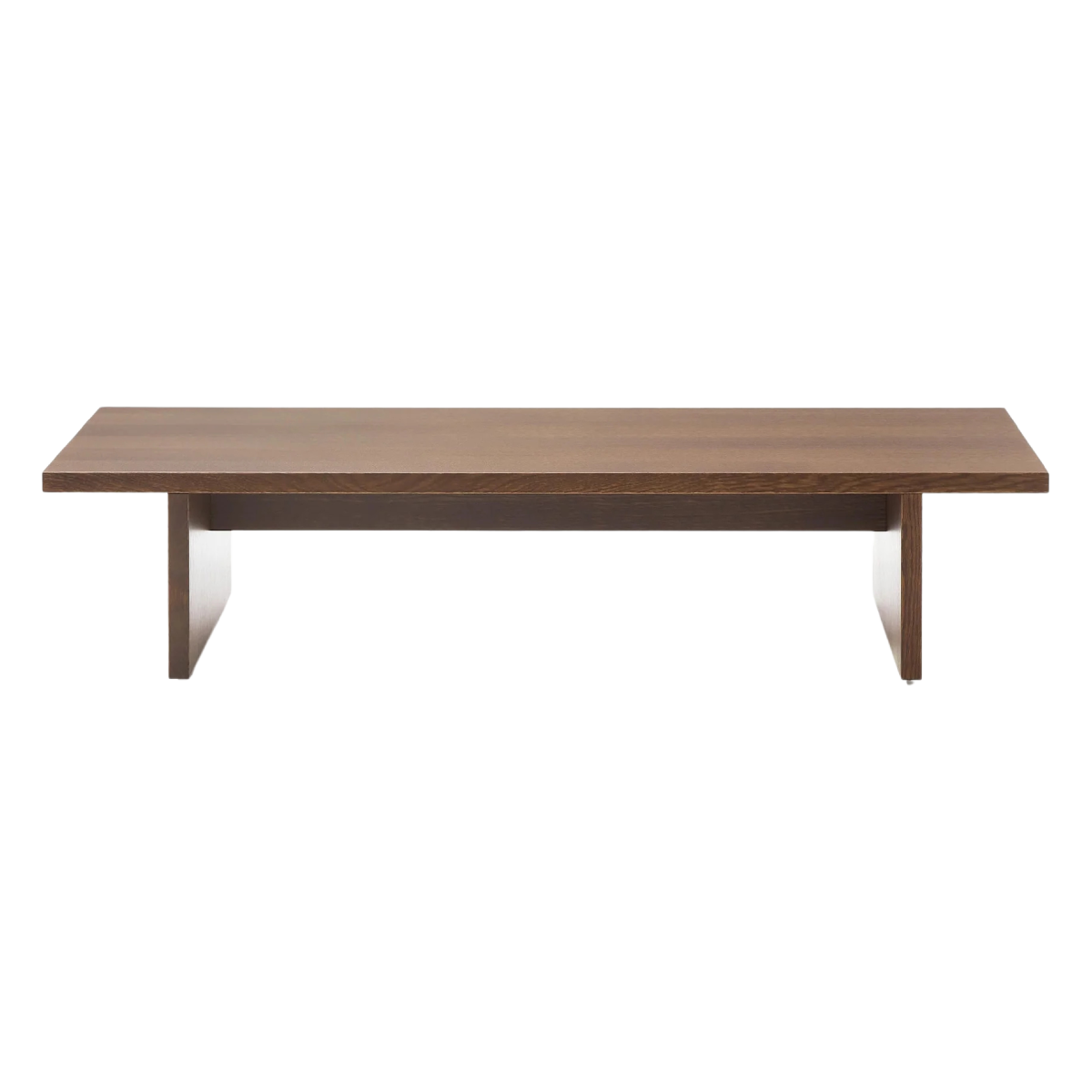 Mesa de centro Lisa enchapado en nogal de  120 x 45 cm