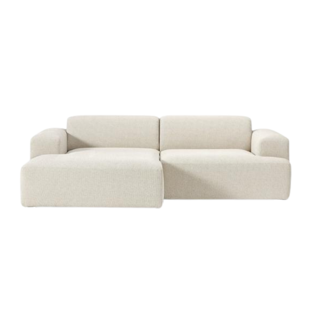 Sofá chaise lounge Luc beige