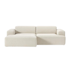 Sofá chaise lounge Luc beige