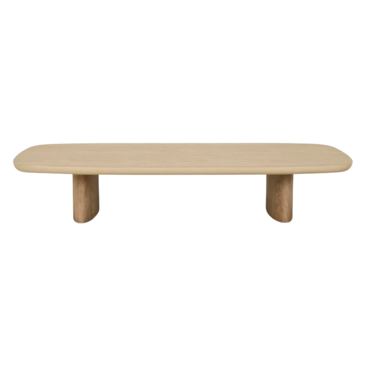 Mesa de centro Alabama enchapada en madera roble