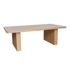 Mesa de centro Gale chapado wengué blanco