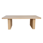 Mesa de centro Gale chapado wengué blanco